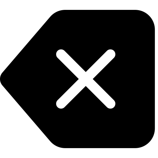 Заполнение с помощью клавиши Backspace