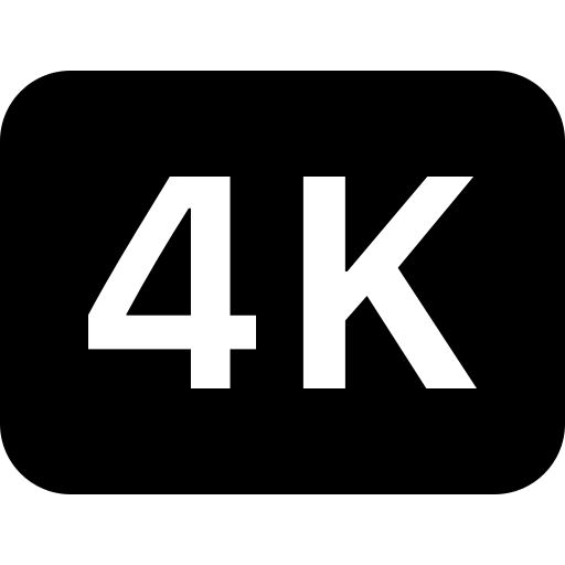 Значок 4k заполнение