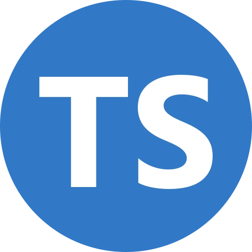 Typescript icon round