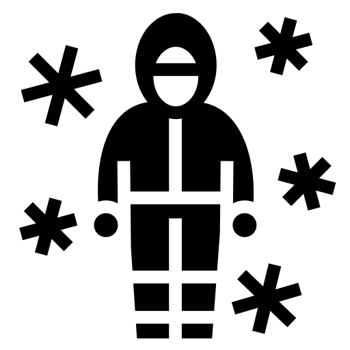 Человек в метели