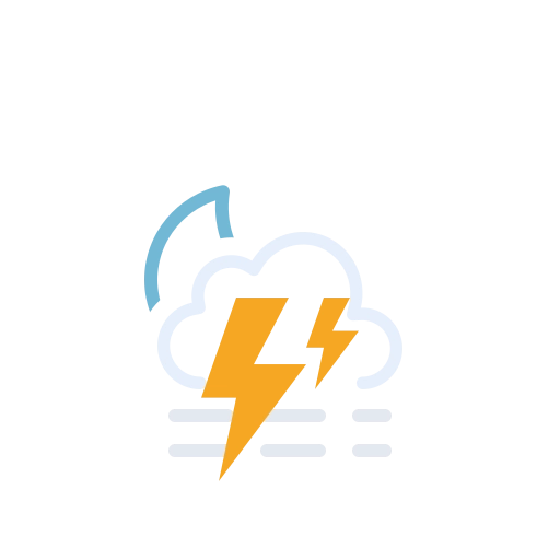 Сильные грозы, преимущественно ясная ночная дымка