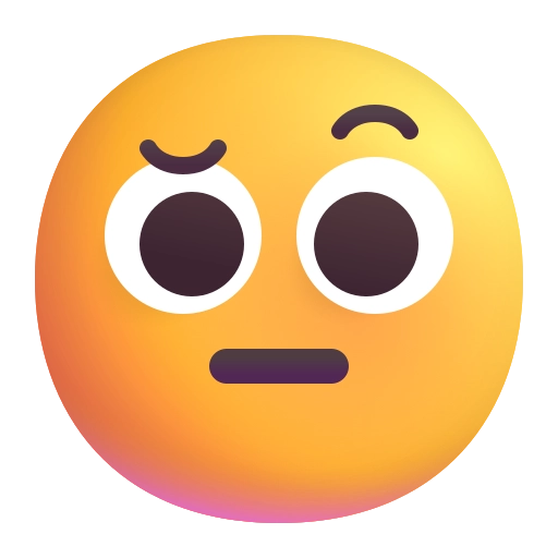 Лицо с приподнятыми бровями.