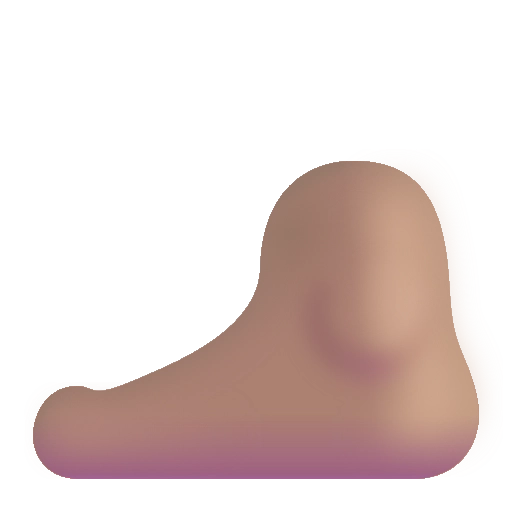 Цвет стопы средний
