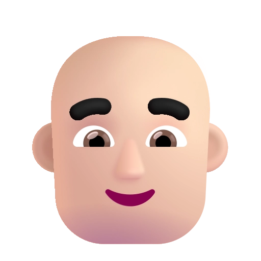 Мужчина лысый цвет свет