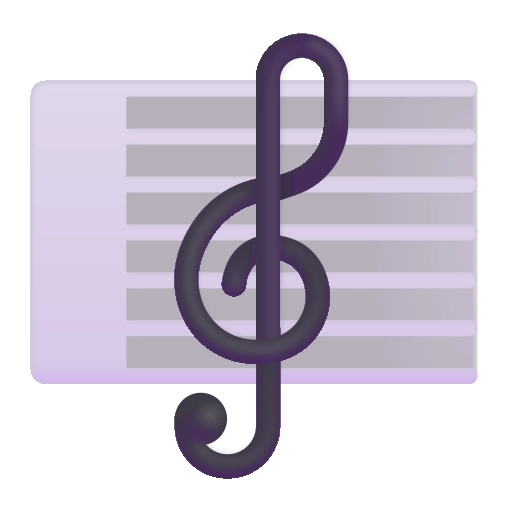 цвет нотной партитуры