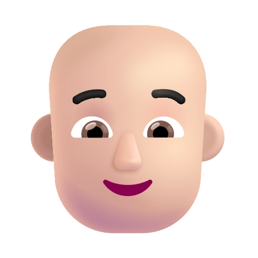 Человек лысый цвет свет