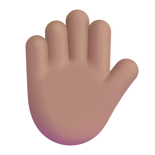 Рельефная рука, цвет средний