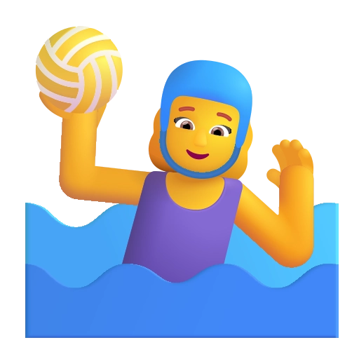 Женщина, играющая в водное поло (цвет по умолчанию)